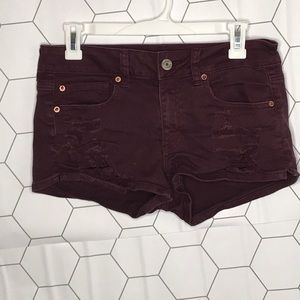 American Eagle Maroon Shorts